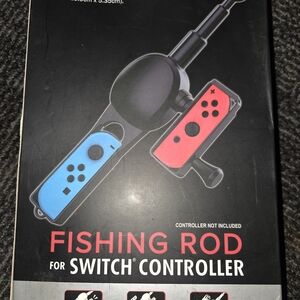 Fishing Rod for Switch Controller - Black and Red